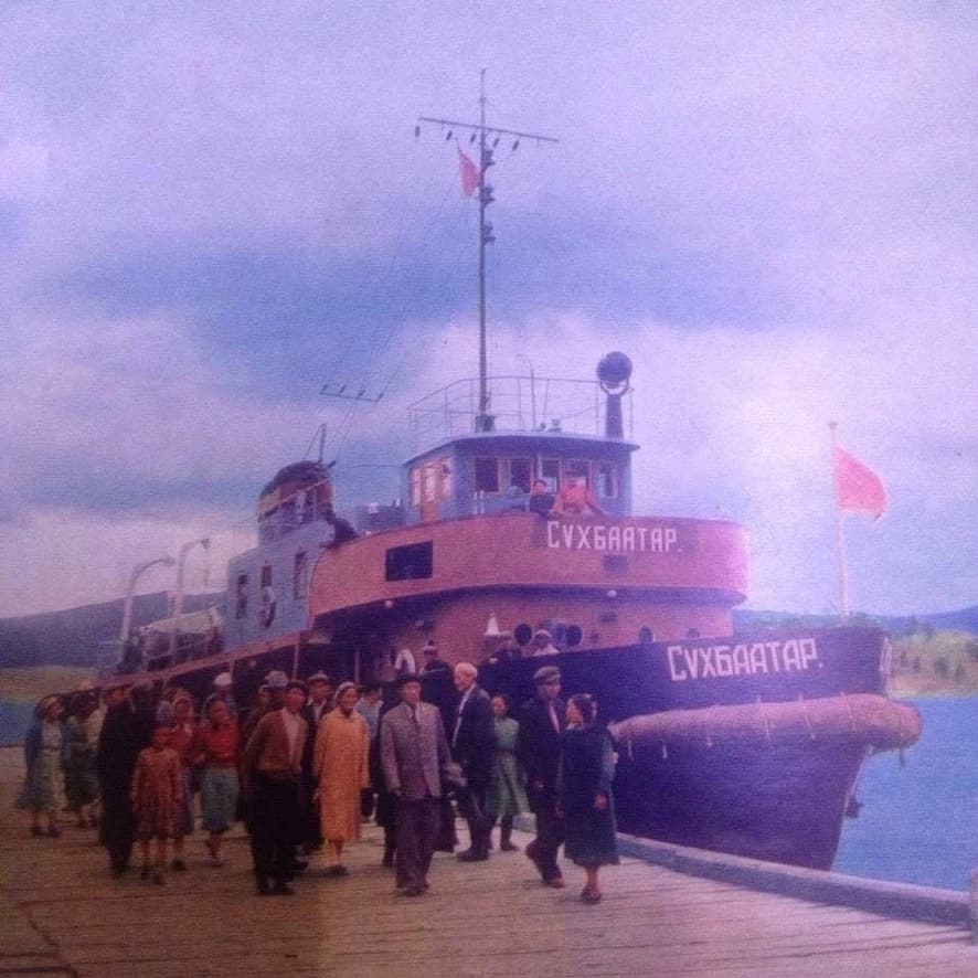 Historical photograph of the Sukhbaatar.