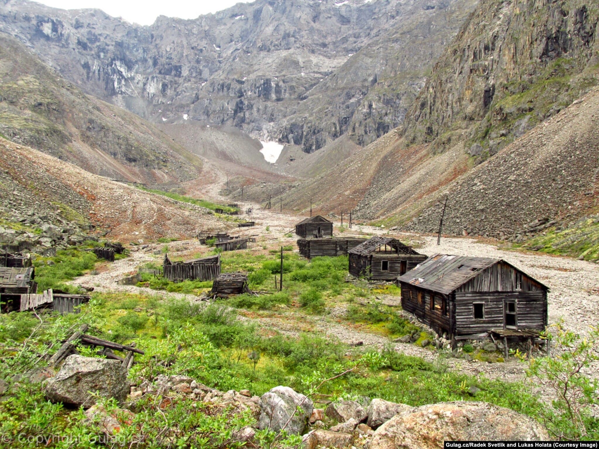 Decaying remnants of the Soviet penal network, deep in the Siberian taiga.